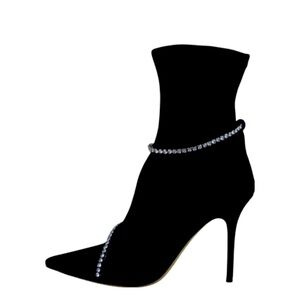 Jimmy Choo Black Suede and crystal detail stunning boots
Like new.